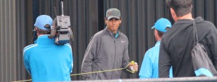 Rafa warming up his left arm