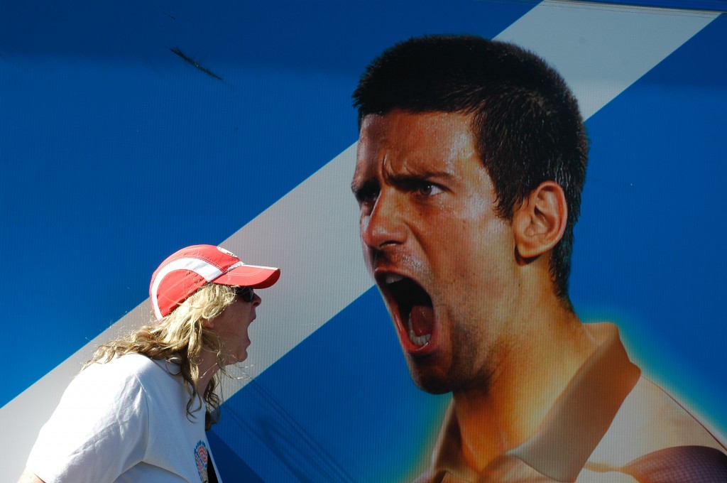 GSG and Novak Djokovic having a quiet word