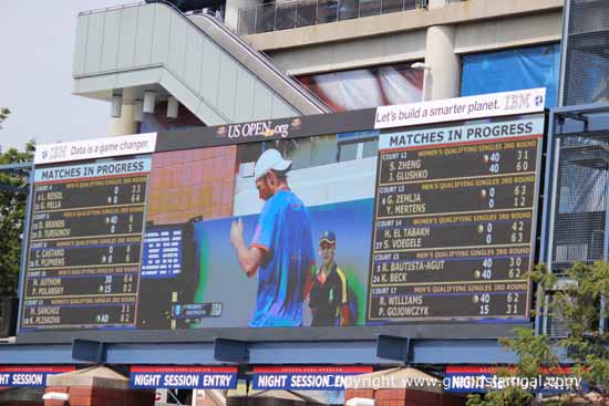 A Big Screen at the US Open 2012