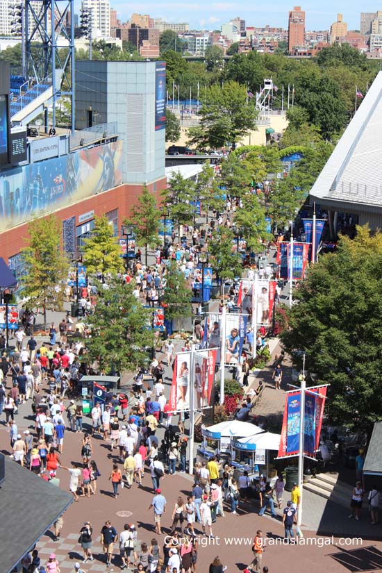View of the Grounds from the Arthur Ashe Promenade