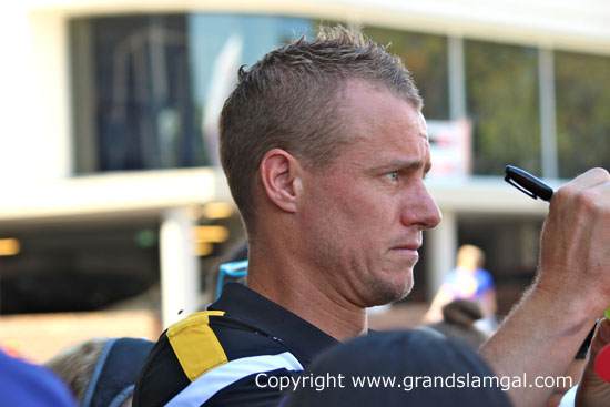 Lleyton Hewitt at the AAMI Classic in 2013