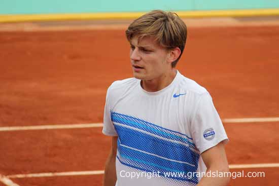 Goffin at the French Open in 2012