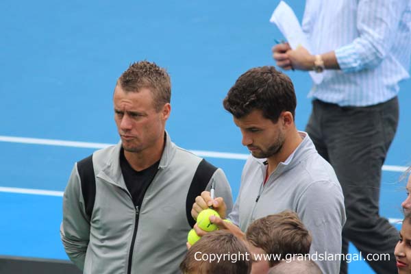 Grigor "so what do I do?" Lleyton "just write your name"