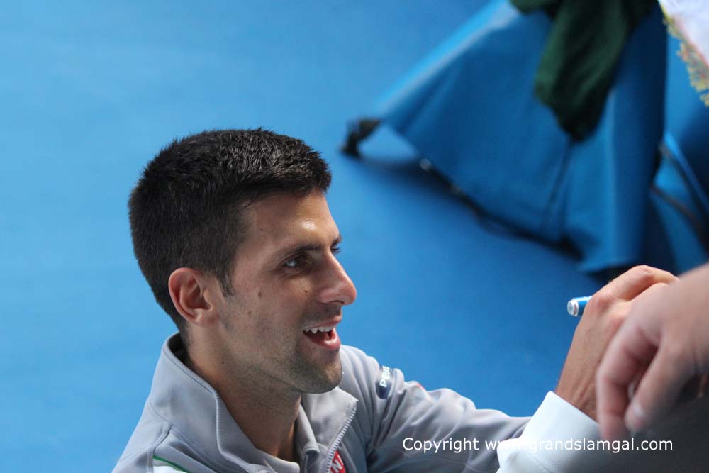 Novak Djokovic at the Australian Open 2014