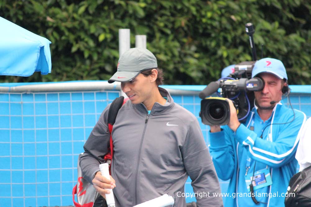 AO2014 Day 8 Rafael Nadal Practice0002