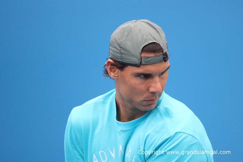 AO2014 Day 8 Rafael Nadal Practice0008