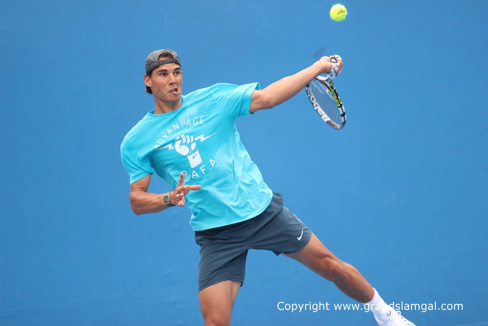 AO2014 Day 8 Rafael Nadal Practice0019
