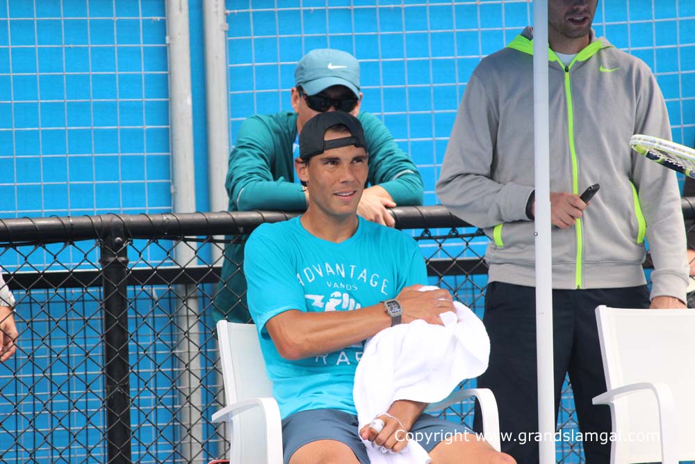 AO2014 Day 8 Rafael Nadal Practice0025