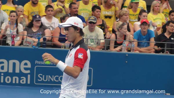 Kei Nishikori at the Brisbane International