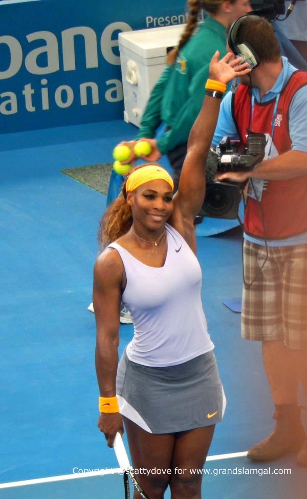 Serena after defeating Cibulkova