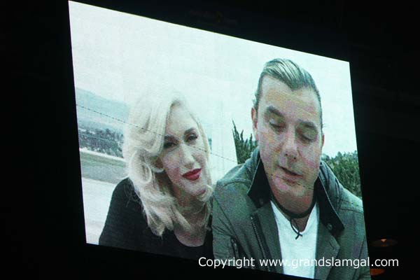 Gwen Stefani and Gavin Rossdale spoke via video