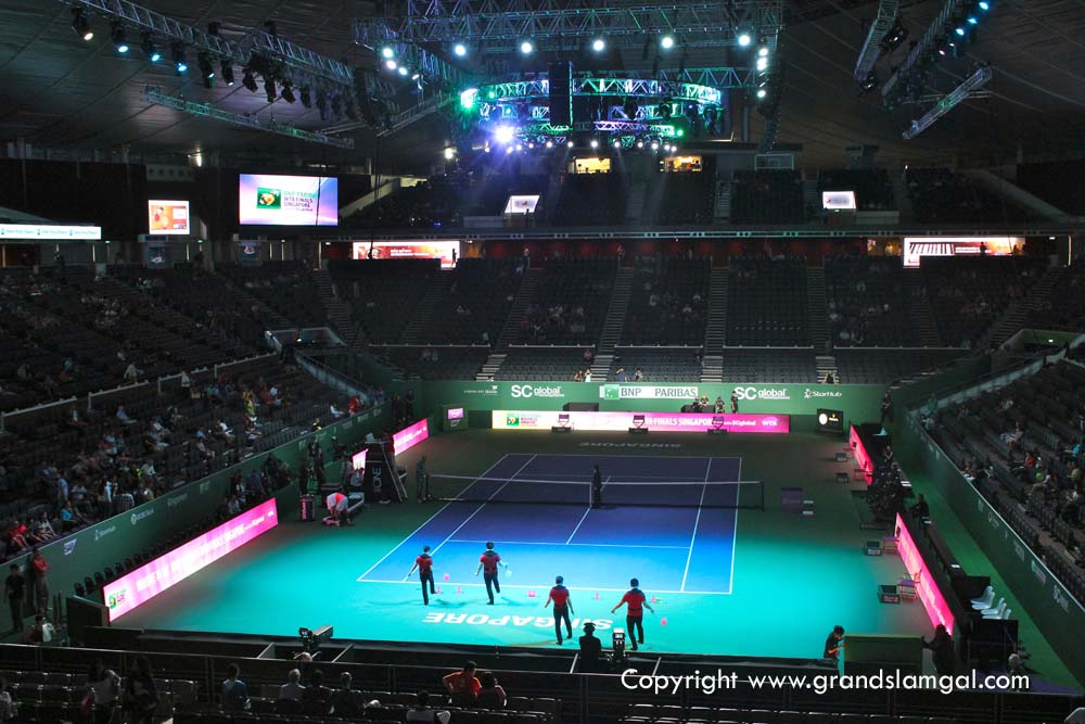 Inside the WTA Finals venue