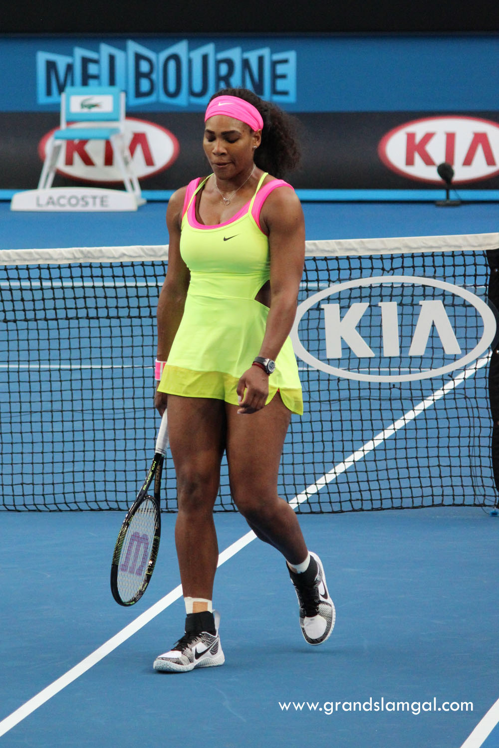 Lake Taupo Zijdelings Kinematica Serena Williams' Australian Open 2015 Pink and Yellow Nike Outfit