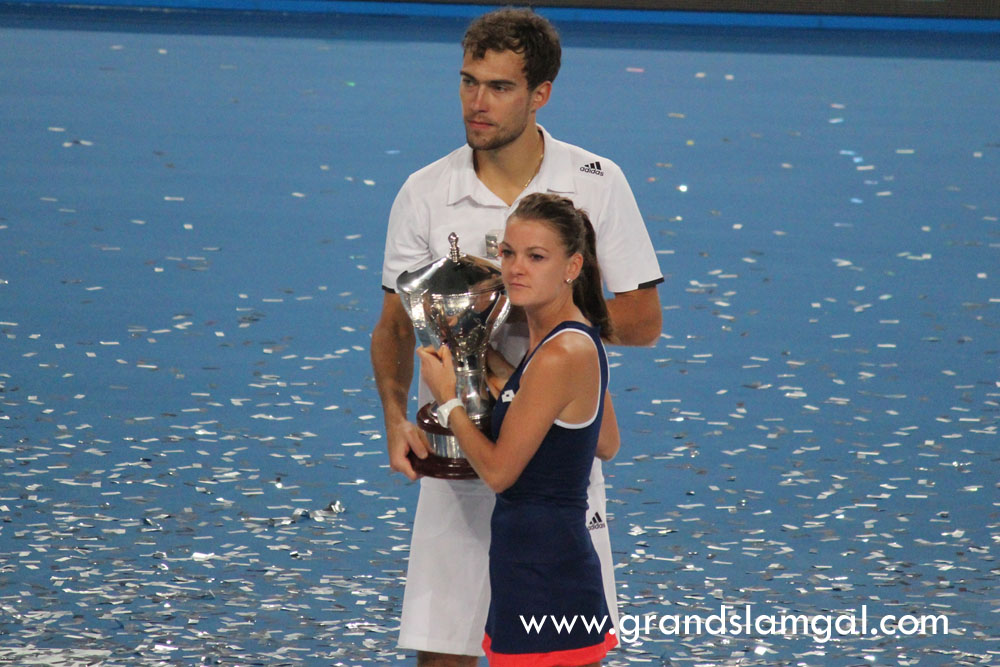 Radwanska & Janowicz with the Hopman Cup